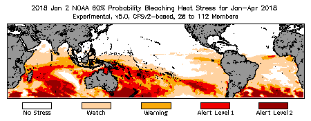 Bleaching Outlook - 60% probability