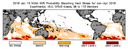 Bleaching Outlook - 90% probability