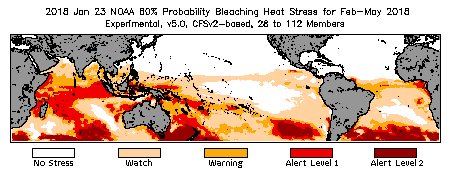 Bleaching Outlook - 60% probability