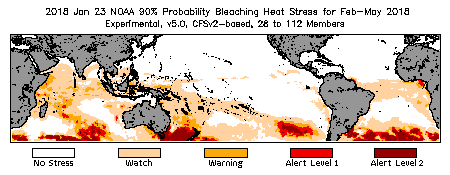 Bleaching Outlook - 90% probability