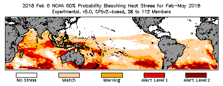 Bleaching Outlook - 60% probability