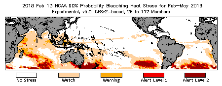 Bleaching Outlook - 90% probability