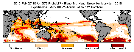 Bleaching Outlook - 60% probability