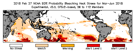 Bleaching Outlook - 90% probability