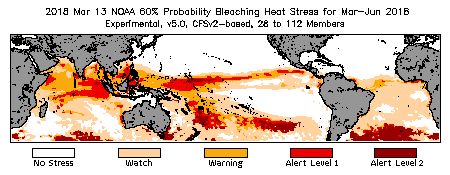 Bleaching Outlook - 60% probability