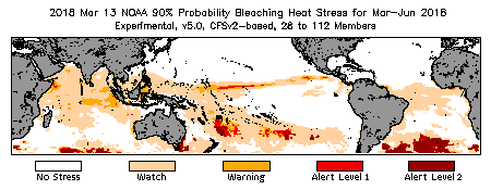 Bleaching Outlook - 90% probability