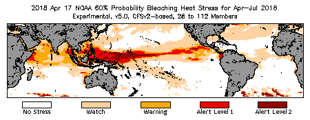 Bleaching Outlook - 60% probability