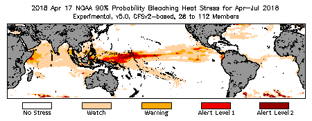 Bleaching Outlook - 90% probability