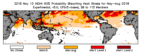 Bleaching Outlook - 60% probability