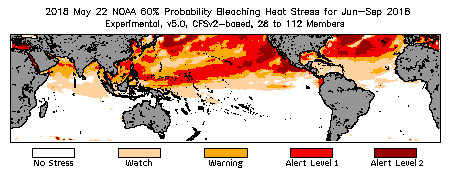 Bleaching Outlook - 60% probability