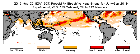 Bleaching Outlook - 90% probability