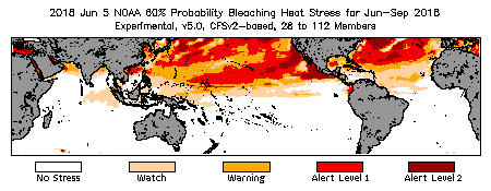 Bleaching Outlook - 60% probability