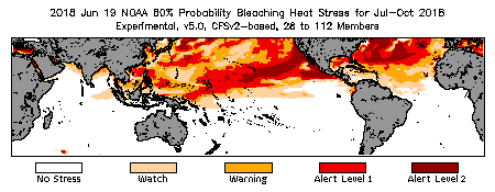 Bleaching Outlook - 60% probability