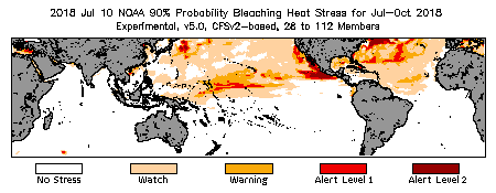 Bleaching Outlook - 90% probability