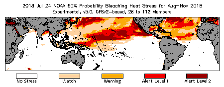 Bleaching Outlook - 60% probability