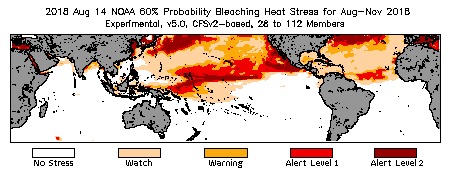 Bleaching Outlook - 60% probability