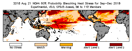 Bleaching Outlook - 60% probability