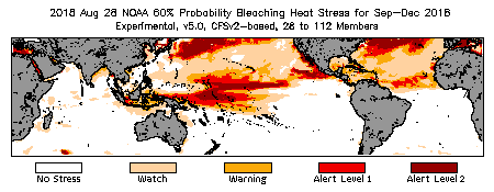 Bleaching Outlook - 60% probability