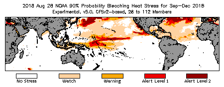 Bleaching Outlook - 90% probability