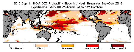 Bleaching Outlook - 60% probability