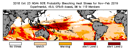 Bleaching Outlook - 60% probability