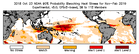 Bleaching Outlook - 90% probability