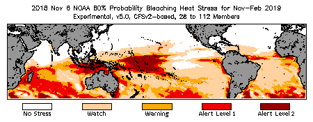 Bleaching Outlook - 60% probability