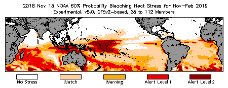 Bleaching Outlook - 60% probability