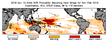 Bleaching Outlook - 90% probability