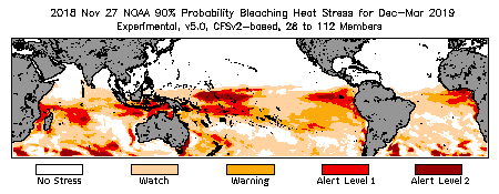 Bleaching Outlook - 90% probability