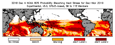 Bleaching Outlook - 60% probability