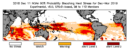 Bleaching Outlook - 90% probability