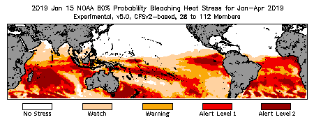 Bleaching Outlook - 60% probability