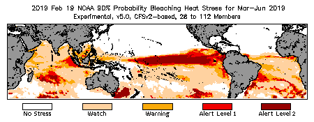 Bleaching Outlook - 90% probability