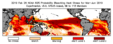 Bleaching Outlook - 60% probability