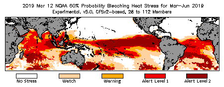 Bleaching Outlook - 60% probability