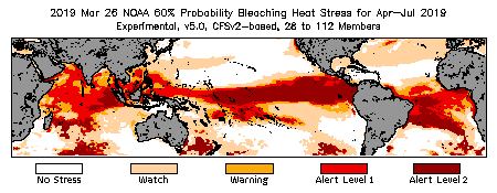 Bleaching Outlook - 60% probability