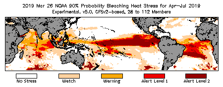 Bleaching Outlook - 90% probability