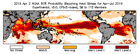 Bleaching Outlook - 60% probability