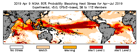 Bleaching Outlook - 60% probability