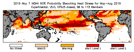 Bleaching Outlook - 60% probability