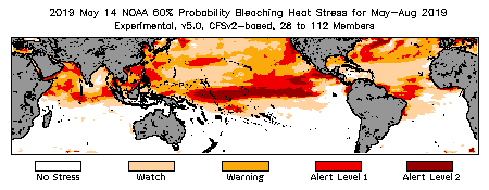 Bleaching Outlook - 60% probability