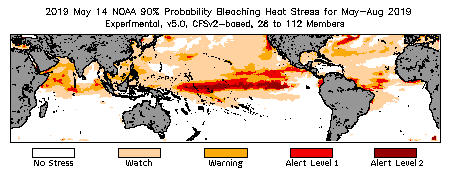 Bleaching Outlook - 90% probability