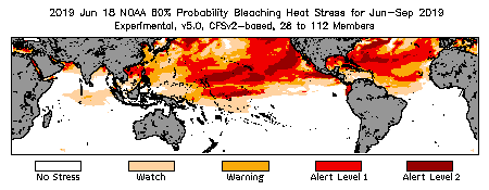 Bleaching Outlook - 60% probability