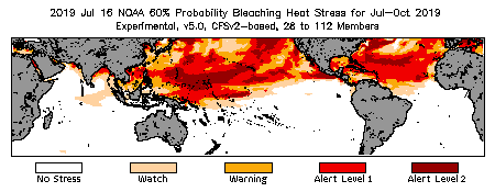 Bleaching Outlook - 60% probability