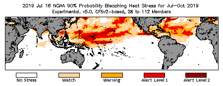 Bleaching Outlook - 90% probability