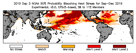 Bleaching Outlook - 90% probability