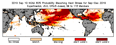 Bleaching Outlook - 60% probability