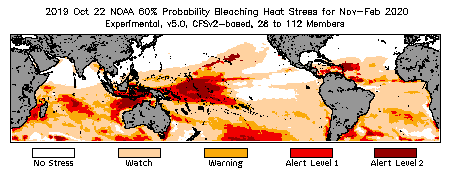 Bleaching Outlook - 60% probability