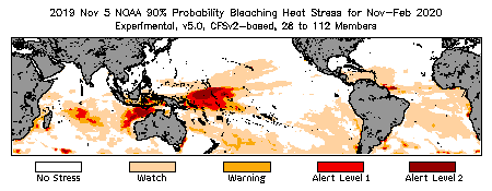 Bleaching Outlook - 90% probability